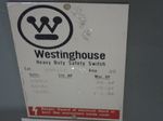 Westinghouse Heavy Duty Safety Switch