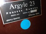 Argyle 23 Process Camera