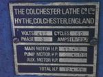 Colchester Gap Bed Lathe