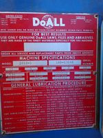 Doall Doall 16121 Vertical Band Saw
