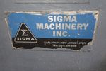 Sigma Machinery Inc Gap Bed Lathe