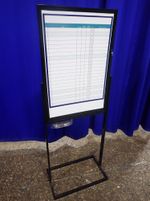 Uline Standing White Board