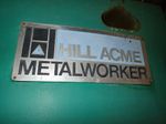 Hill Acme Iron Worker