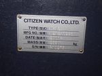 Citizen Watch Company Cnc Lathe