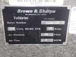 Brown  Sharpe Brown  Sharpe Validator 122010 Cmm