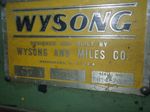 Wysong Wysong B48 Plate Bending Rolls