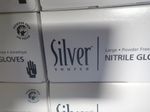 Silver Nitrile Gloves