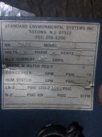 Standard Environmental Systems Environmental Chamber