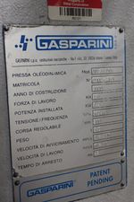Gasparini Gasparini Pbs 752500 Cnc Press Brake