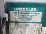 Greenlee Mechanical Bender