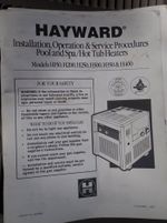 Hayward Hot Tub Heater