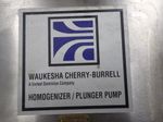 Waukesha Homogenizerplunge Pump 