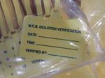  Mcb Isolation Verification Tags