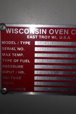 Wisconsin Oven Corp Wisconsin Oven Corp Spc34hts109 Oven