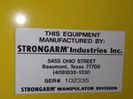 Strongarm Strongarm Vacuum Liftmanipulator