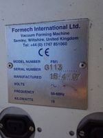 Formech Formech Fm1 Vacuum Forming Machine