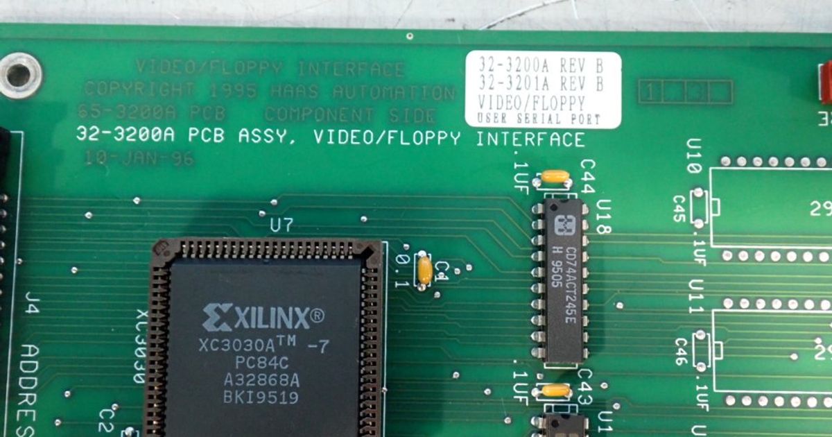 Haas Automation Pcb Assembly Video/floppy Interface - 32-3200a