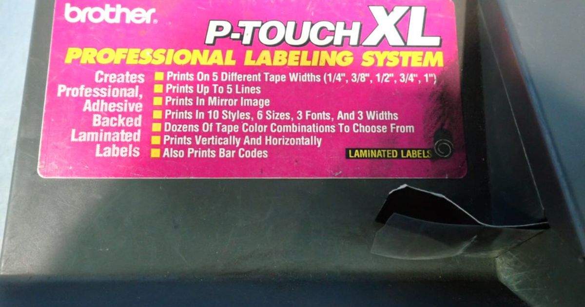 Pentatonik 7トナー 鉄琴 #KPH Brother P-touch Xl Professional Labeling System - Pt-8000 | HGR*24