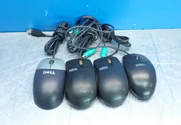 DELL COMPUTER MICE LOT, 4PCS  -  M-UVDEL1, (2)- X06-08477, 851841-1000
