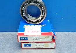 SKF DEEP GROOVE BALL BEARINGS, 2PCS  -  6210JEM