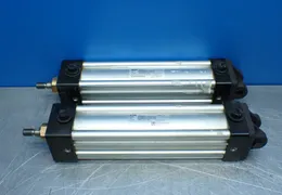 PARKER 250PSI DOUBLE-ACTING NON-LUBE NFPA TIE-ROD PNEUMATIC CYLINDER  -  2.00CBB4MA1U14AC07.00