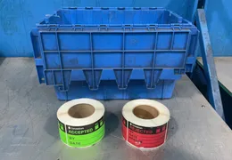 ROLLS OF INDUSTRIAL STICKERS