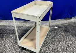 TWO 30”X16” SHELVES ROLLING TWO TIER UTILITY CART