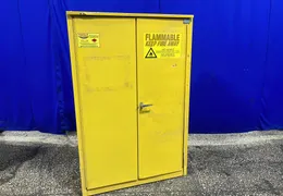 EAGLE MANUFACTURING CO. 45 GAL / 43”X18”X65” FLAMMABLE CABINET  -  1945