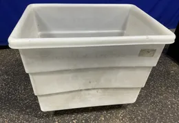 C.R. DANIELS, INC. 38”X27”X30” DANDUX PLASTIC BIN CART  -  16 BU