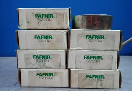 FAFNIR BALL BEARINGS, DOUBLE ANGULAR CONTACT, 7PCS  -  5210W