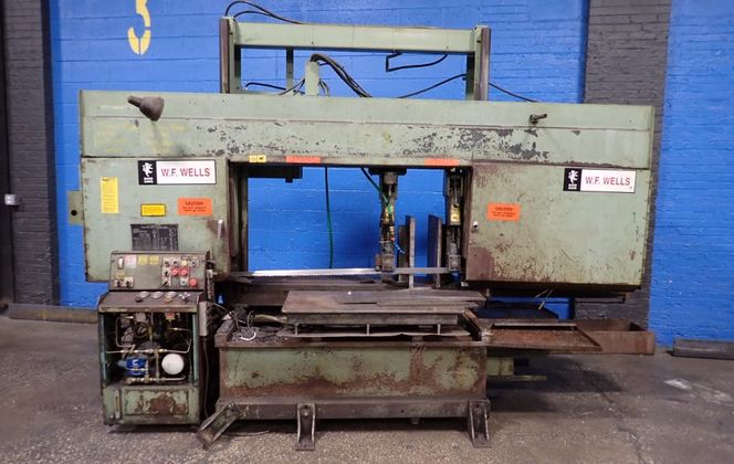 W.f. Wells 48"x28" Horizontal Bandsaw - 8-25-2