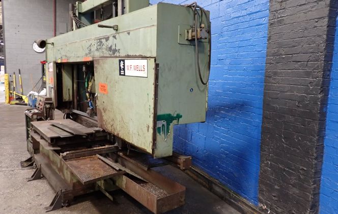 W.f. Wells 48"x28" Horizontal Bandsaw - 8-25-2