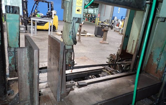 W.f. Wells 48"x28" Horizontal Bandsaw - 8-25-2