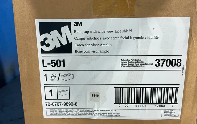 3m Bumpcap With Wide View Face Shield - L-501
