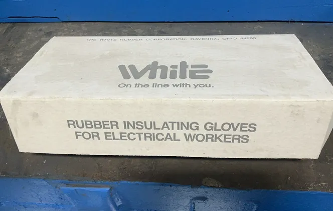 White Rubber Insulating Gloves