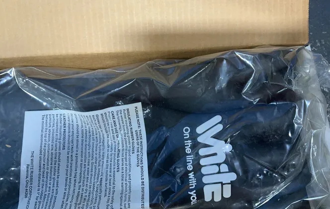 White Rubber Insulating Gloves