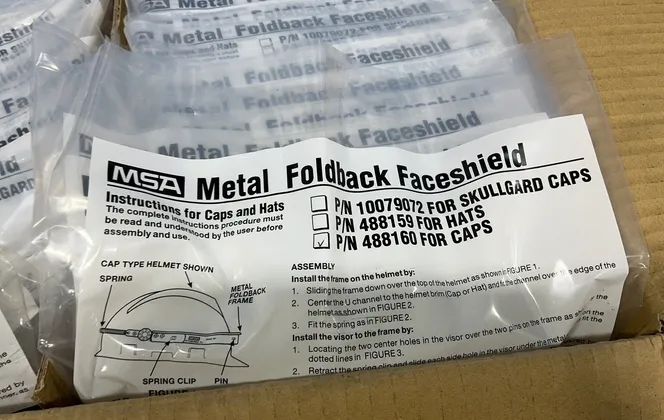 Msa Metal Foldable Face Shield