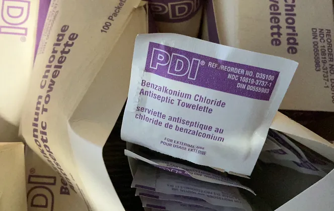 Pdi Benzalkonium Chloride Antiseptic Towelettes - D35100