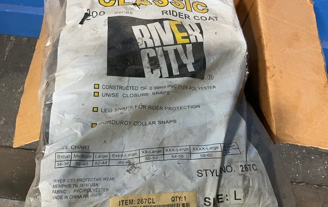 River City Protective Wear Large Classic Rider Coats - 267cl