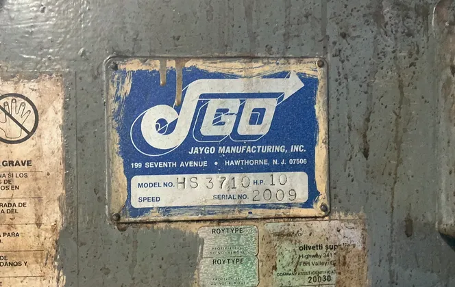 Jaygo Manufacturing Mixer - Hs3710