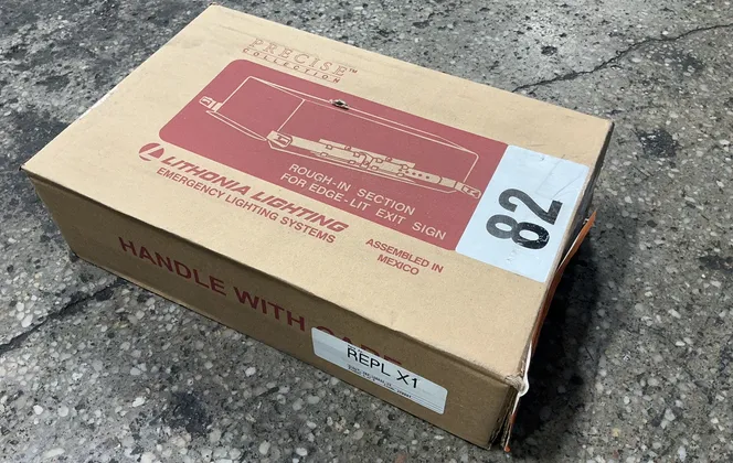 Lithonia Lighting Rough-in Section For Edge-lit Exit Sign