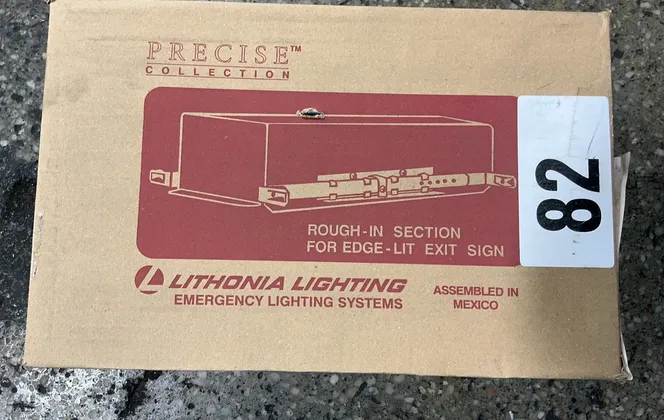 Lithonia Lighting Rough-in Section For Edge-lit Exit Sign