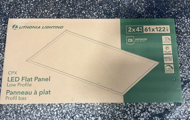 Lithonia Lighting 2’ X 4’ Cpx Led Flat Panel - 24fpx-47-l840-hcd