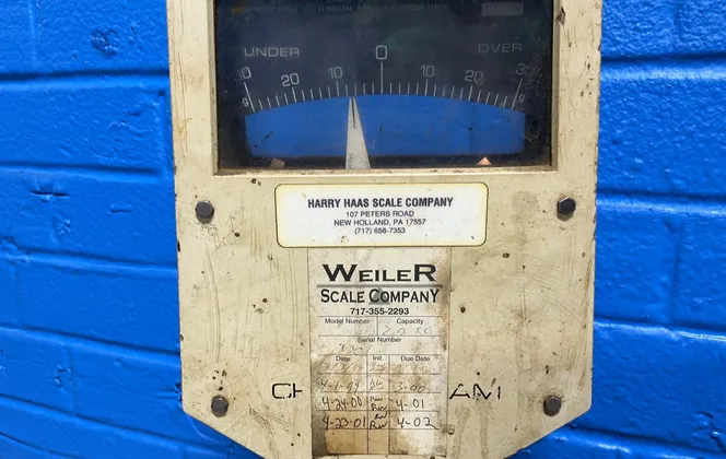 Weiler Scale Company 2.5 Kg Over Under Scale - 8801