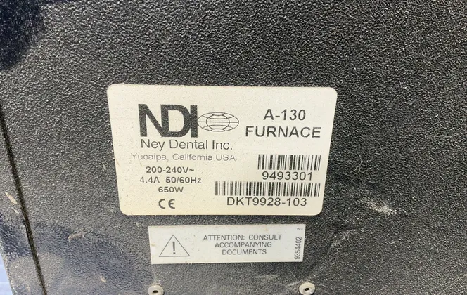 Ney Dental Inc. 2000f Furnace - Vulcan A-130
