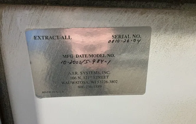 A.i.r. Systems Inc Air Impurities Removal System - 5-984-1