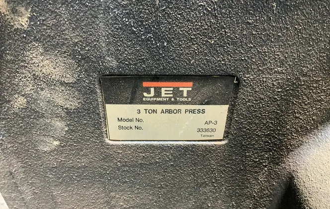 Jet 3 Tons Arbor Press - Ap-3