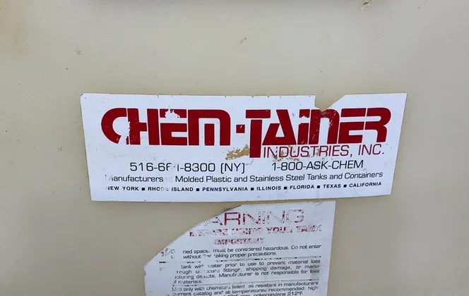 Chemtainer ~345 Plastic Tank