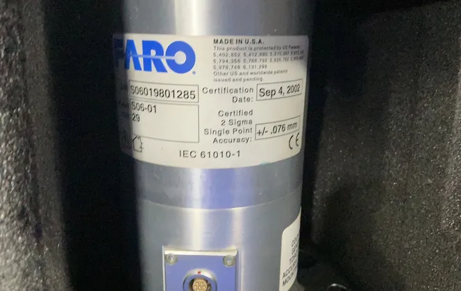 Faro Arm Portable Coordinate Measuring Machine - S06-01