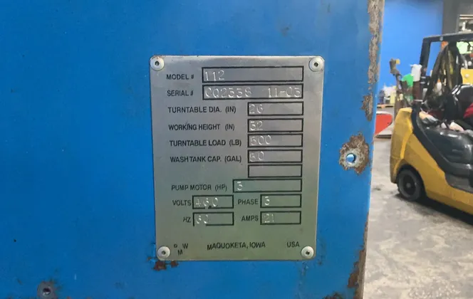 Alkota Cleaning Systems 26” Dia. X 32” Height Rotary Parts Washer - 112